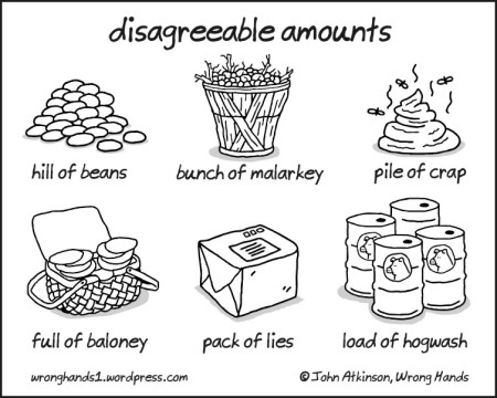 disagreeable amounts