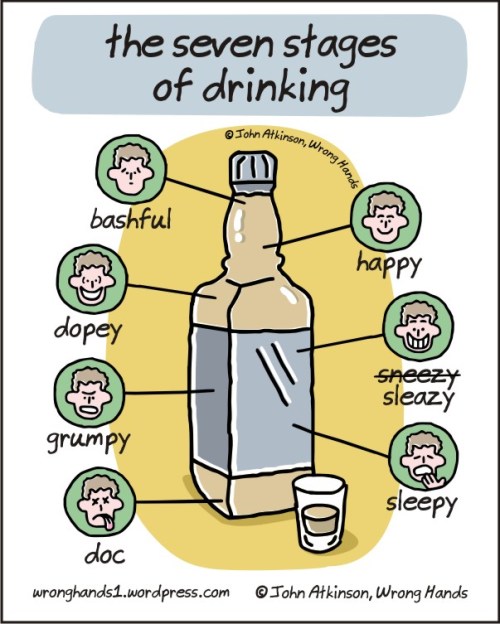 seven stages of drinking