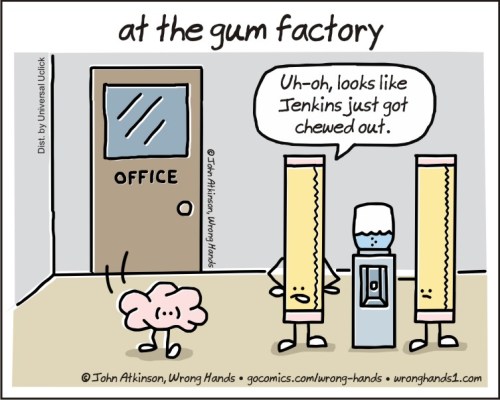 at the gum factory