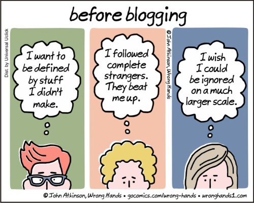 before blogging