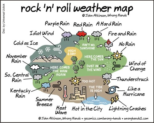 rock n roll weather map